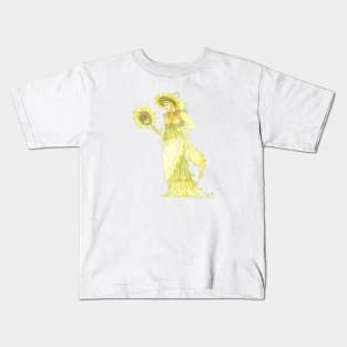 Sunflower goddess Kids T-Shirt